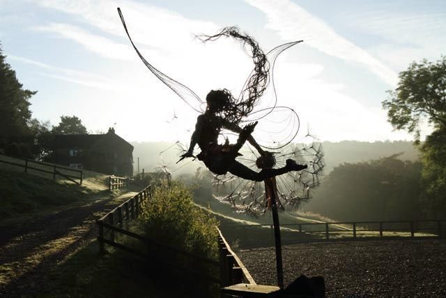 Enchanted Garden Decor | Handmade Metal Fairy Statue with Weatherproof Finish | Whimsical Outdoor Ornament for Magical Spaces