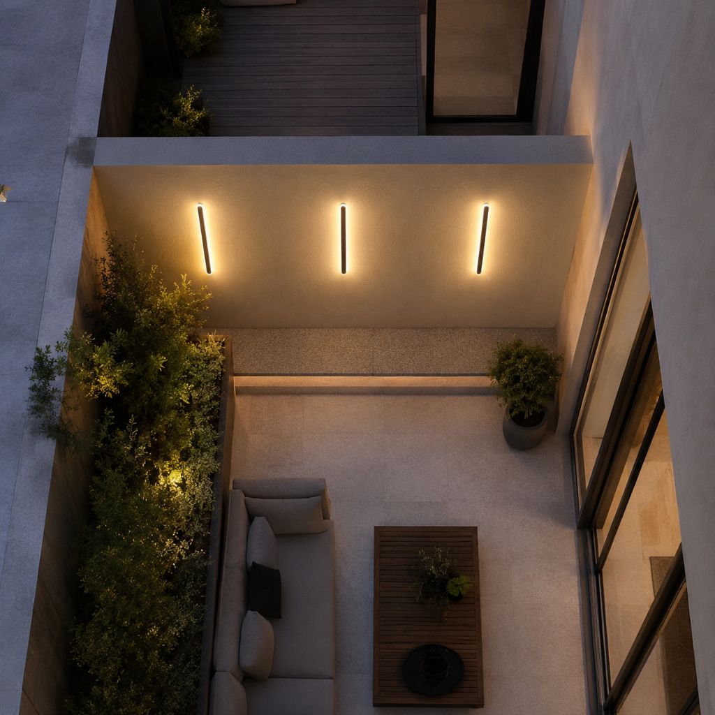 Modern Outdoor Wall Light | IP65 Rated Aluminium Sconce with Dimmable LED | Stylish Fixture for Enhanced Exterior Spaces