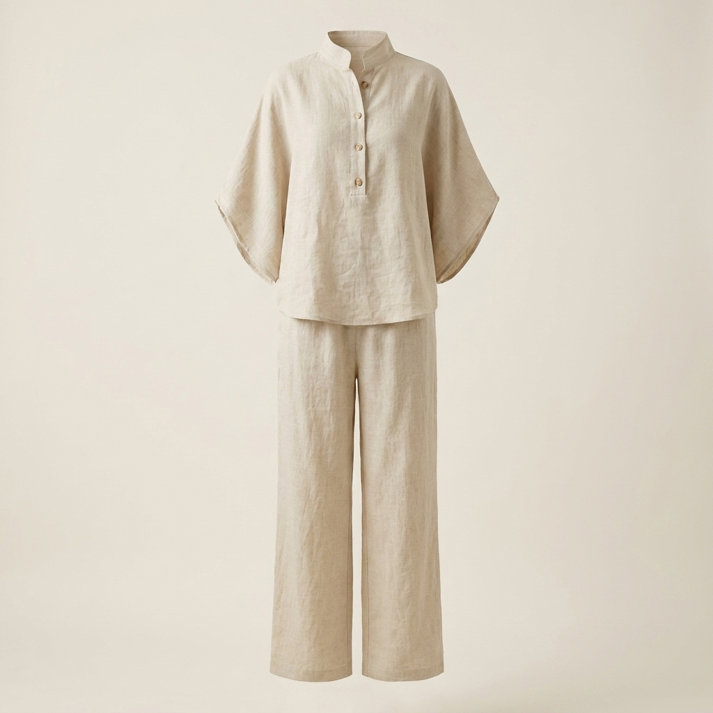 Linen Blend Two Piece Set — hero