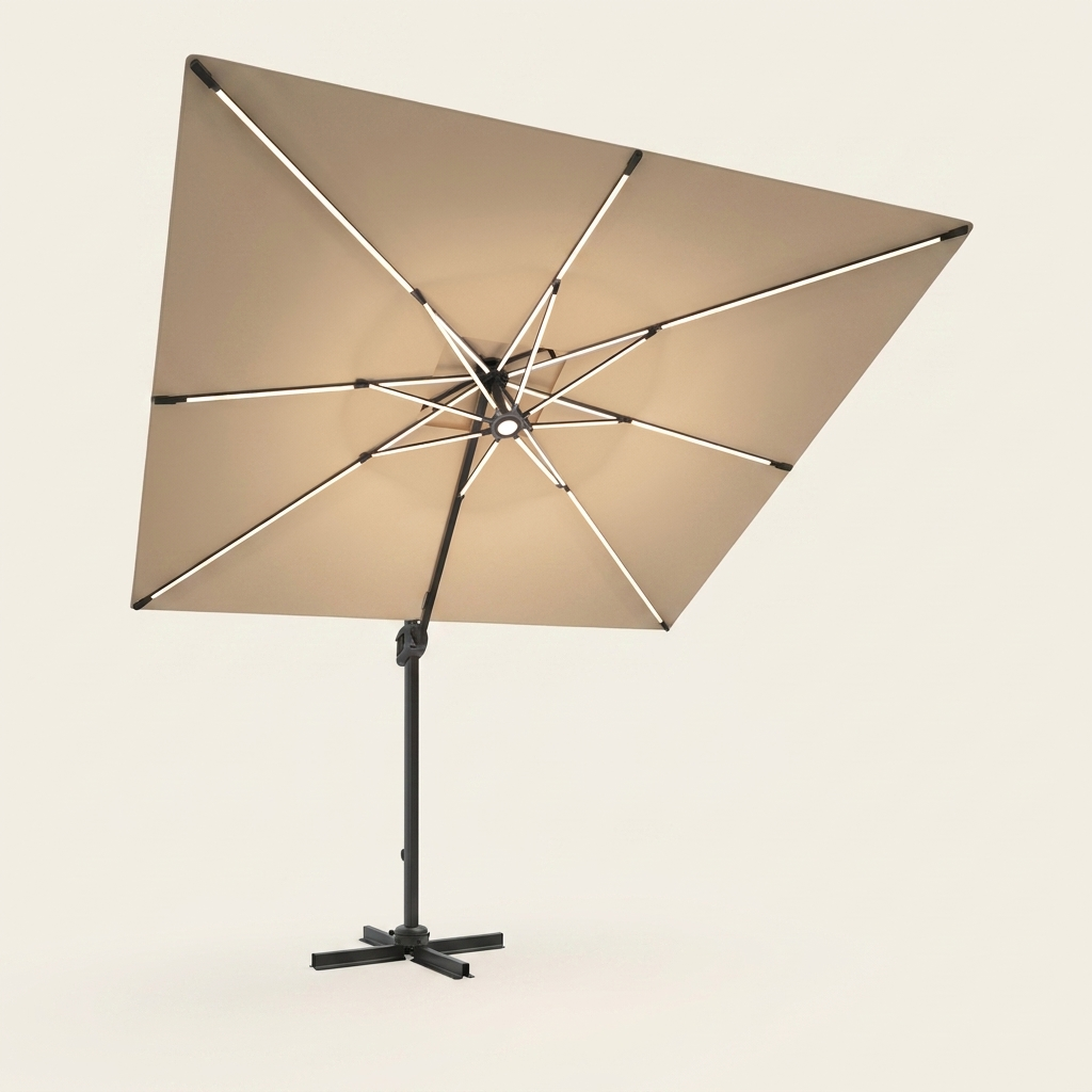 Cantilever LED Patio Umbrella — hero