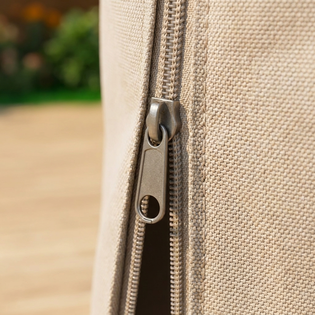 Outdoor Umbrella Cover — zipper detail