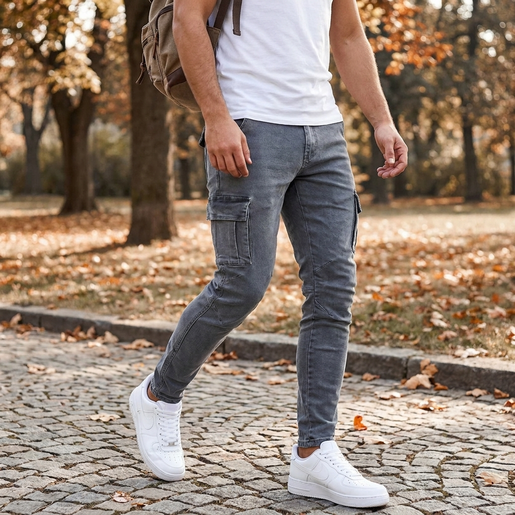 Men's Cargo Pants — in use