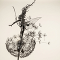 Metal Fairy Statue — Wind to fly design