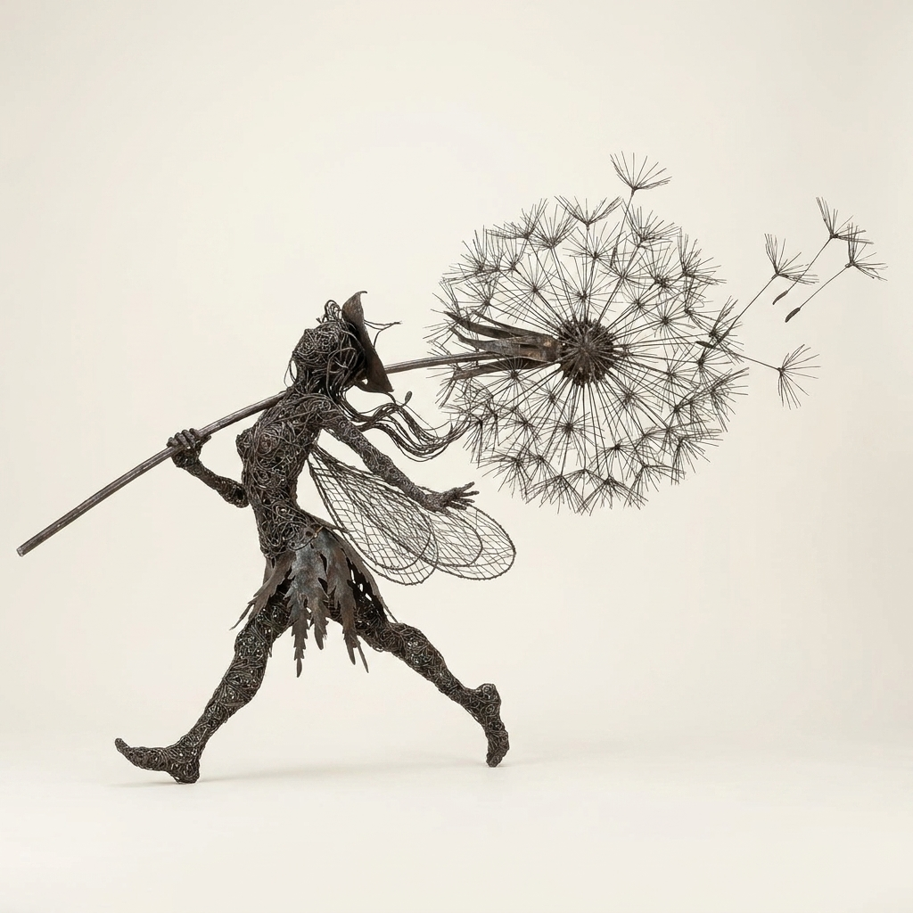 Metal Fairy Statue — Whimsy's pride design