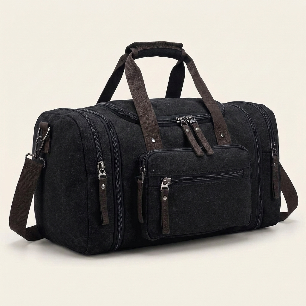 TravelMate Duffle — Black colourway