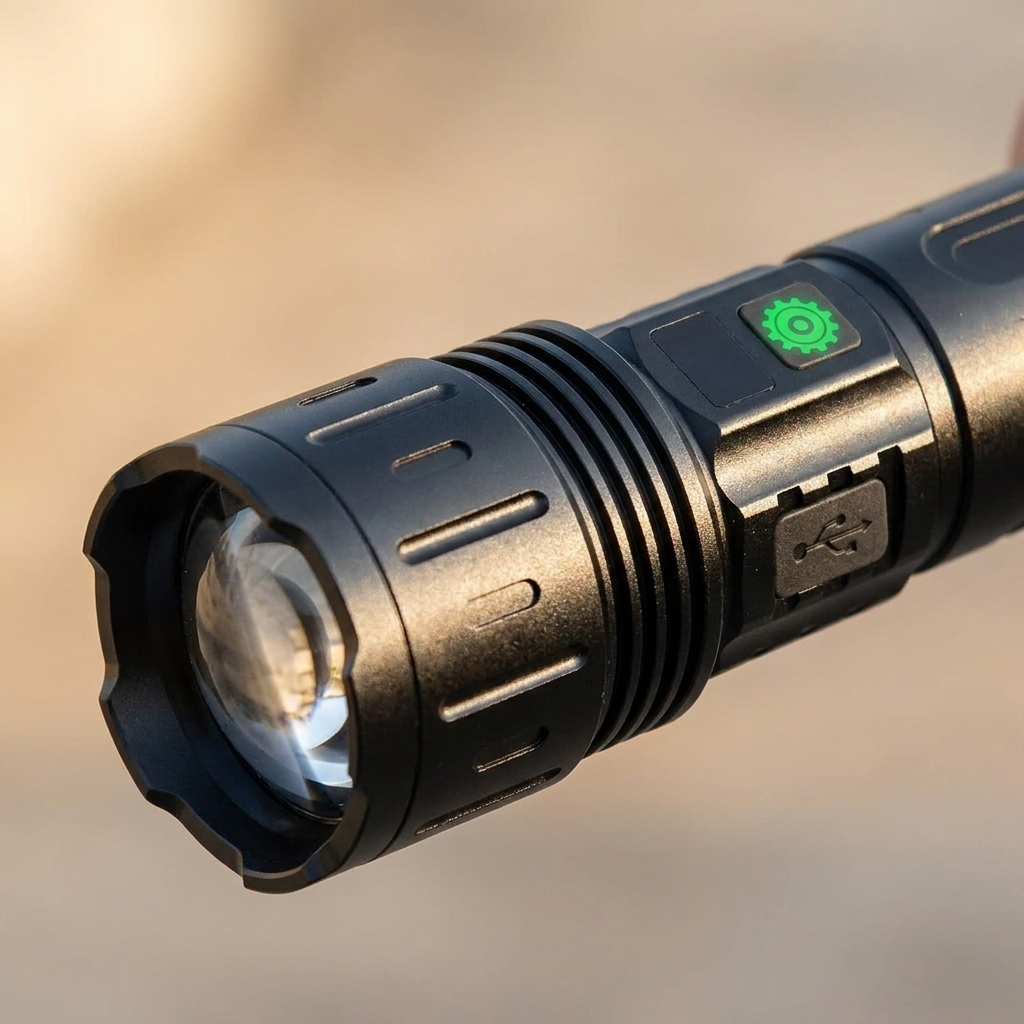 Tactical Flashlight — close-up detail