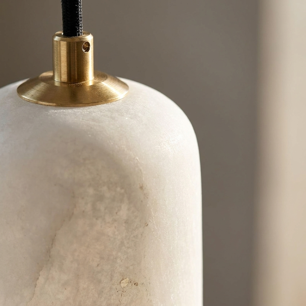 Alabaster Pendant — material detail