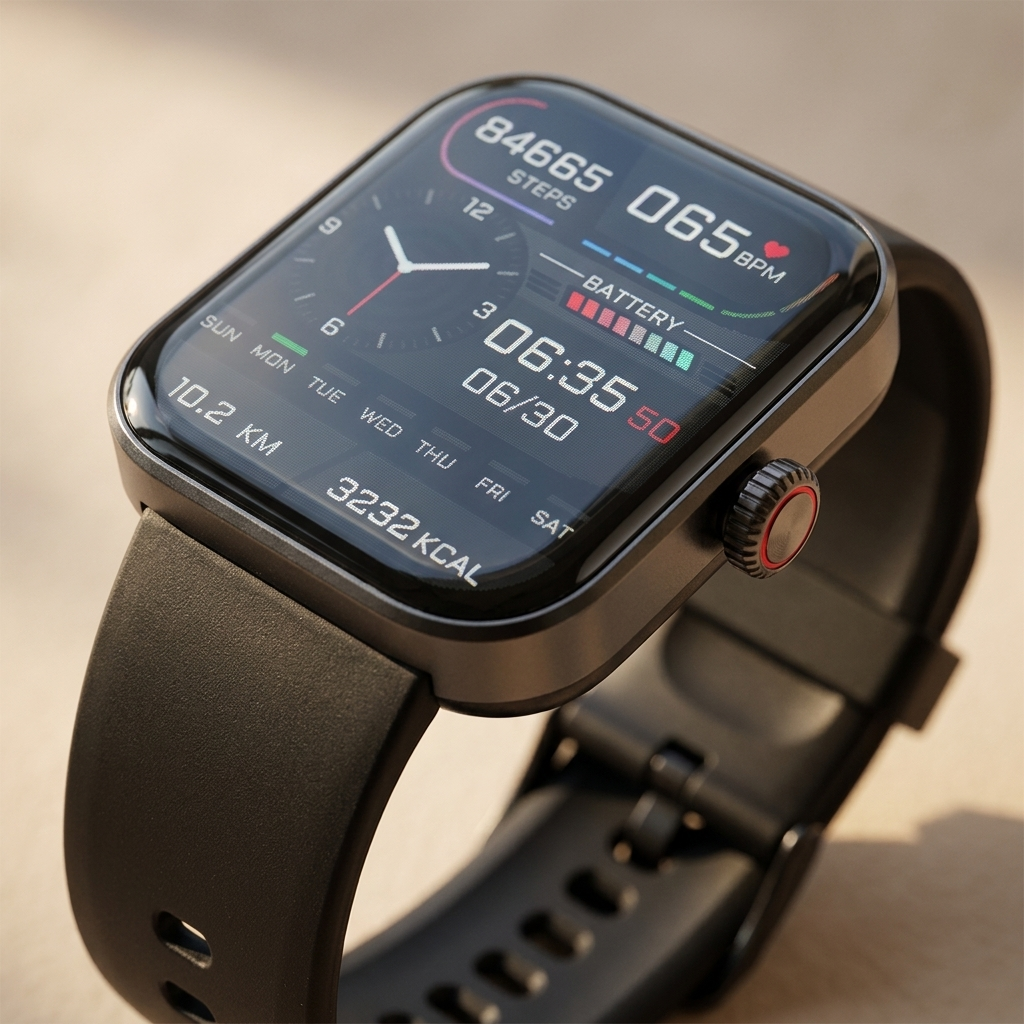 HealthTrack Smartwatch — screen detail