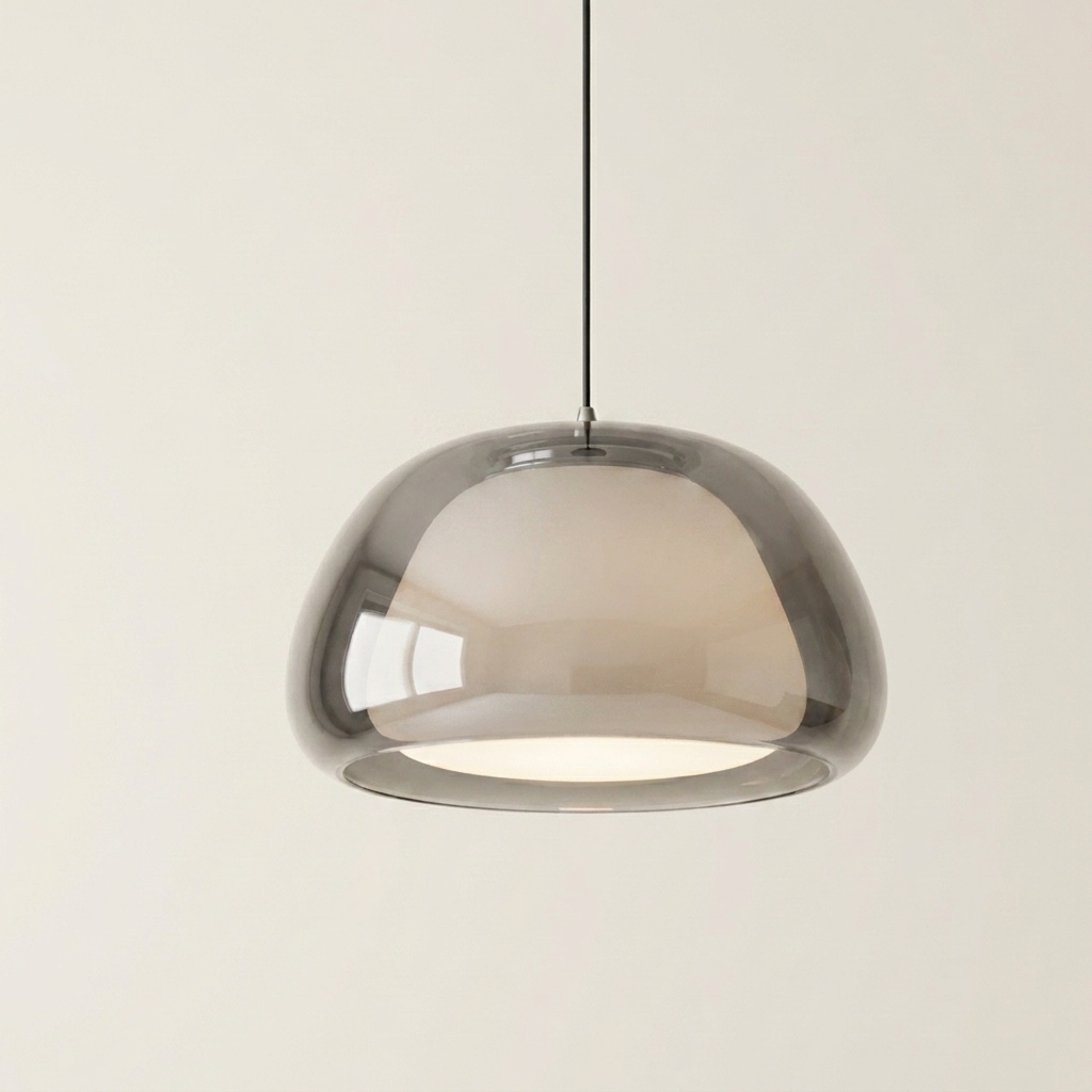 Glass Pendant — Smoky Grey colourway