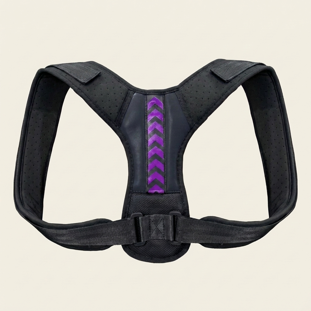 Posture Corrector — Black Purple colourway