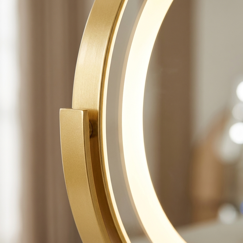 Elegant Touch Vanity Mirror — frame detail