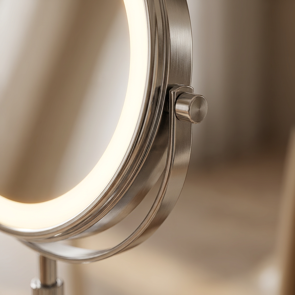 LED Vanity Mirror — edge detail