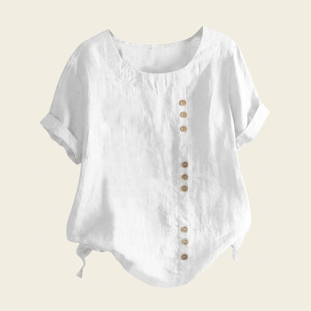 Linen Blouse — White