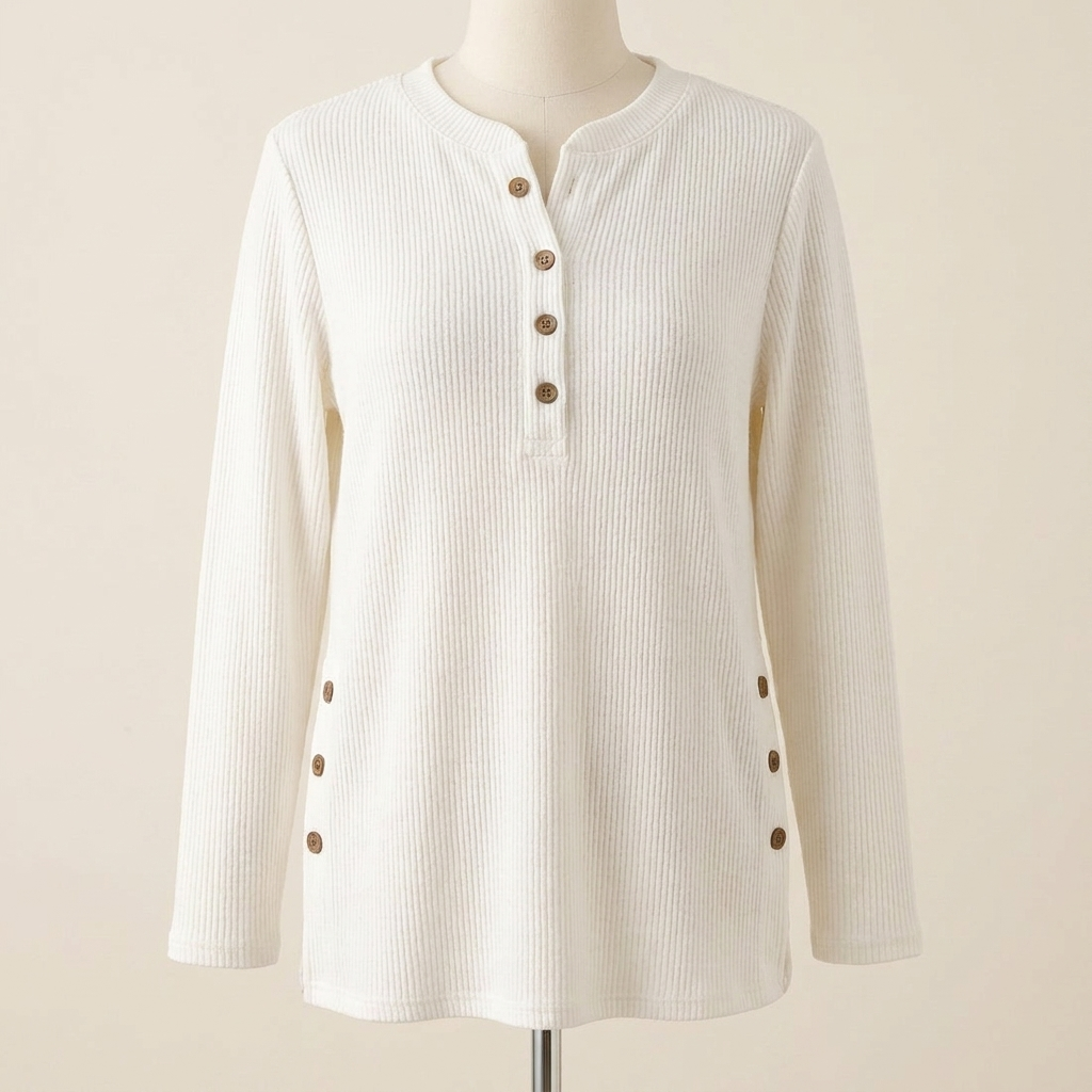 Crew-neck Pullover — White