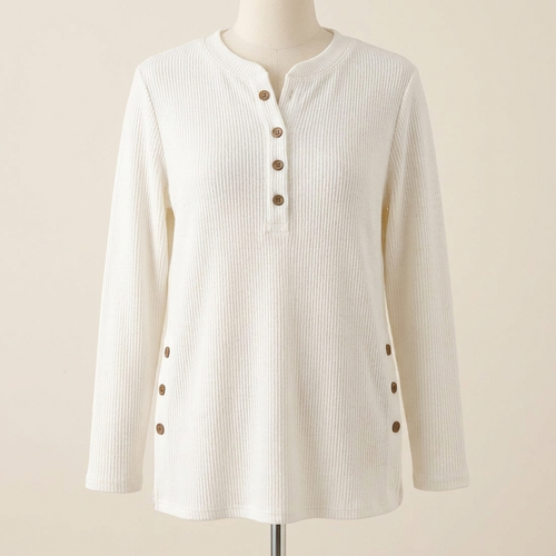 Crew-neck Pullover — White