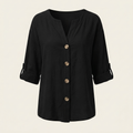 Elegant Chic Blouse — Black