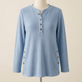 Crew-neck Pullover — Blue