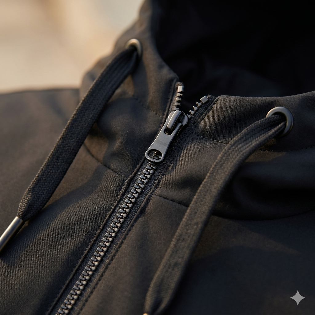 Winter Hooded Jacket — texture