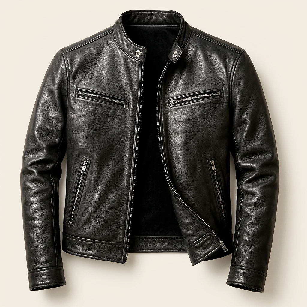 Leather Jacket — Black