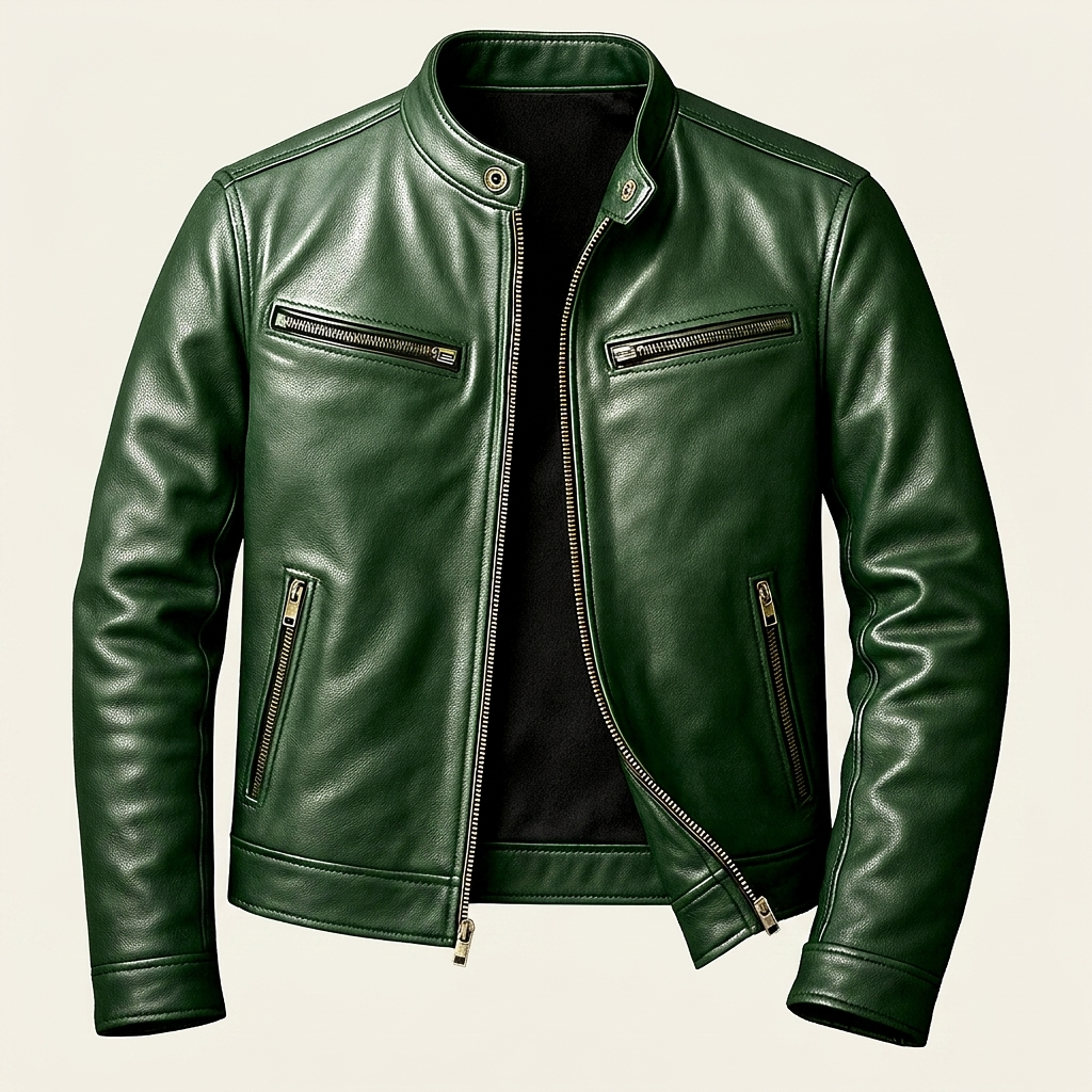 Leather Jacket — Green
