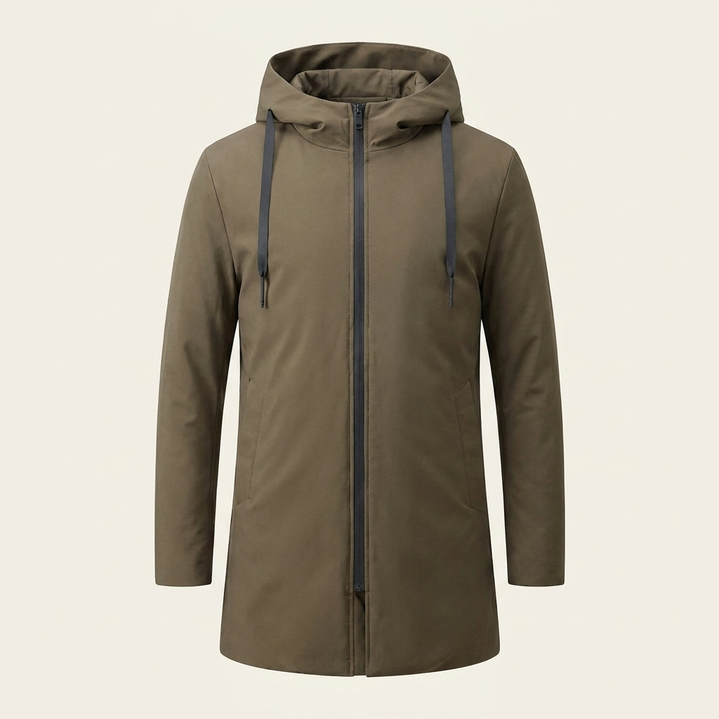 Winter Hooded Jacket — Brown