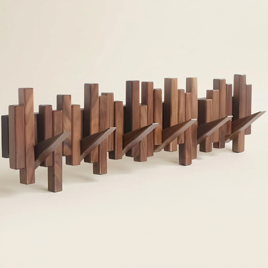 Wall Coat Rack — Walnut hero