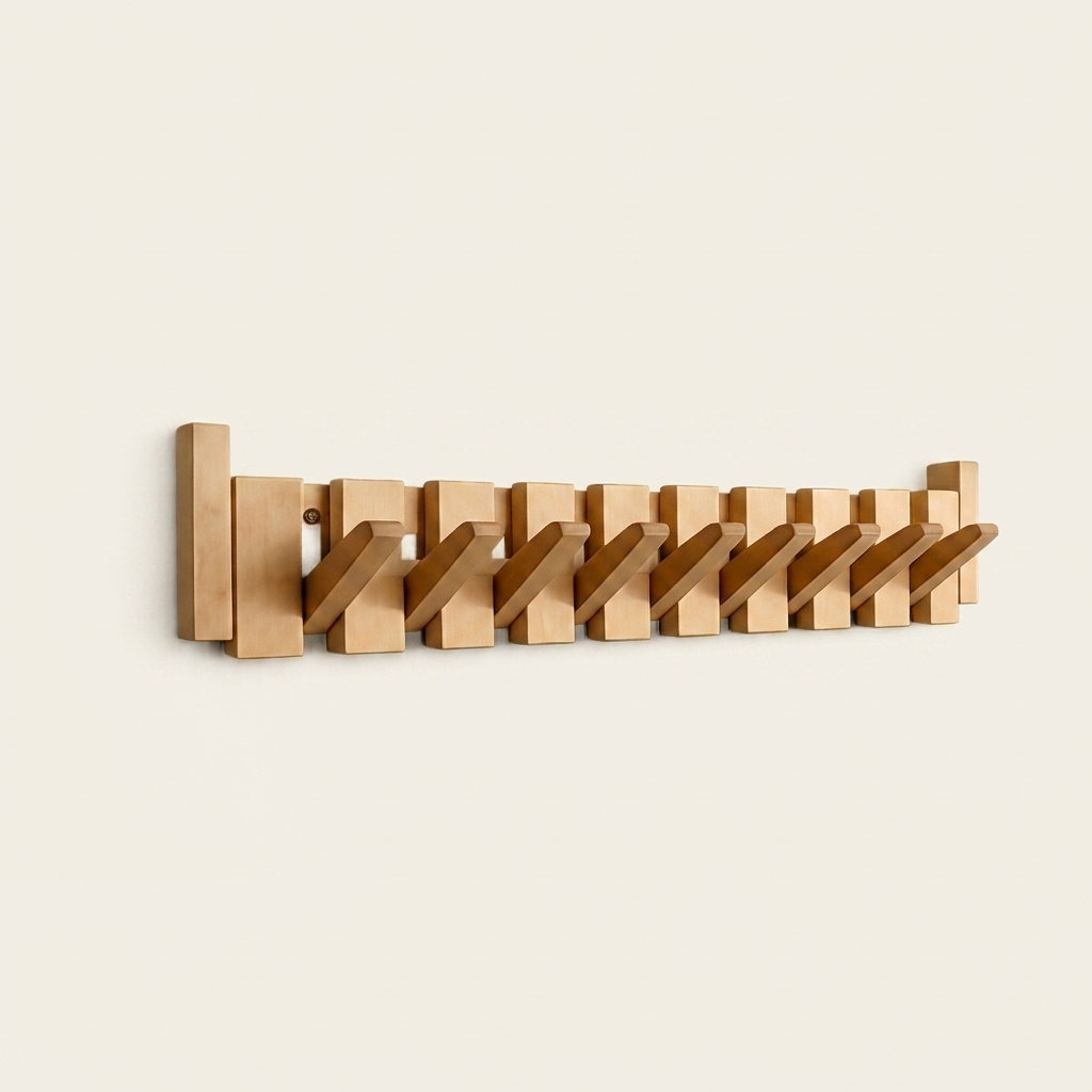 Kinjar Coat Rack — Beech hero