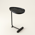 C-Shaped Side Table — Black A hero