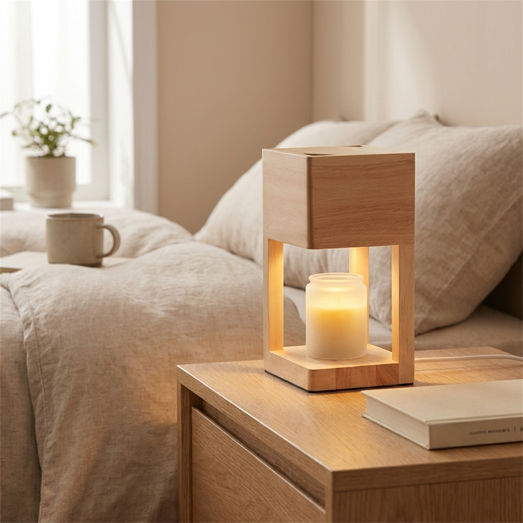 Candle Warmer Lamp — in use