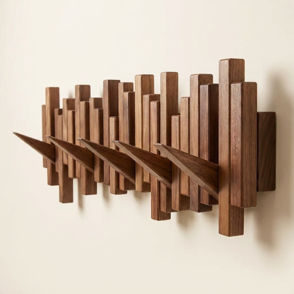 Wall Coat Rack — angle
