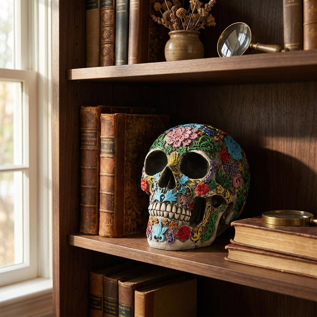Skull Statue — in use