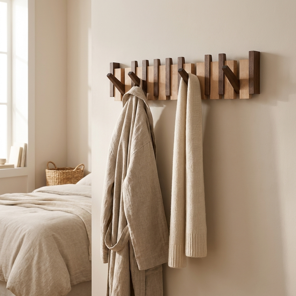 Kinjar Coat Rack — in use