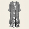 Chiffon Dress Set — Silver hero