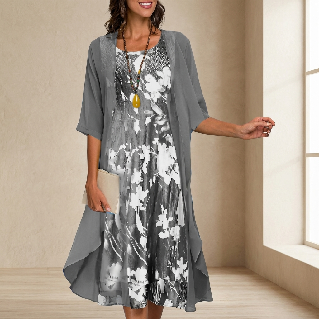 Chiffon Dress Set — angle