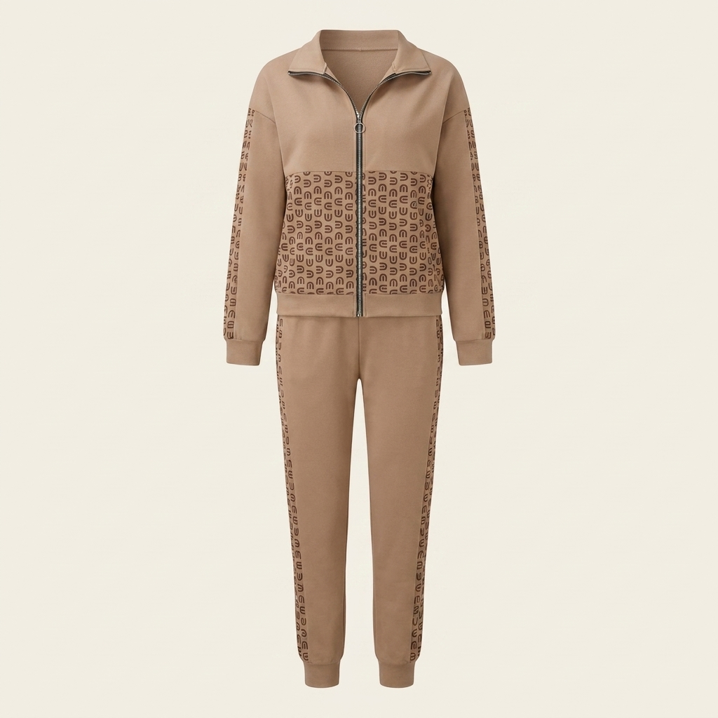 Luna Tracksuit — Brown hero