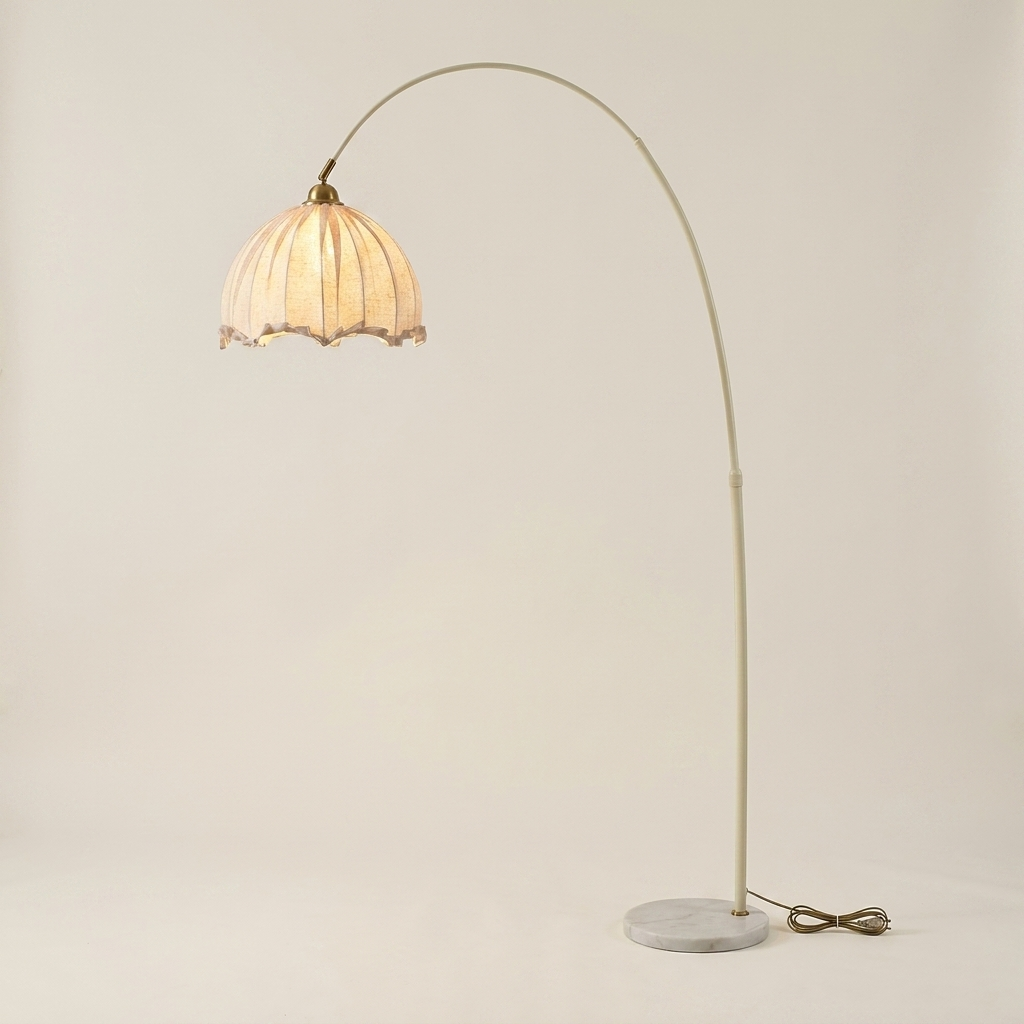 Arc Floor Lamp — Beige&White hero