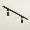 Cylinder Track Light — Black hero