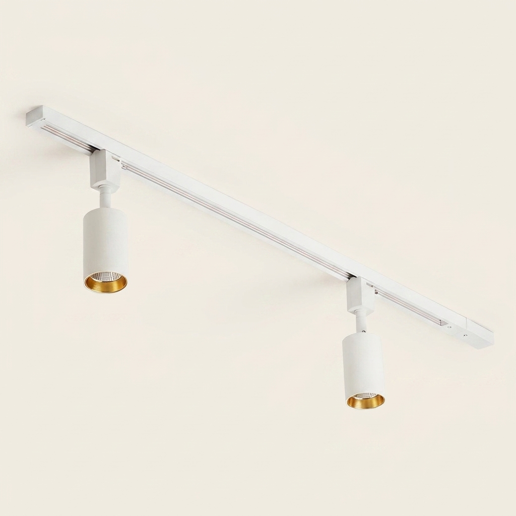 Cylinder Track Light — White hero