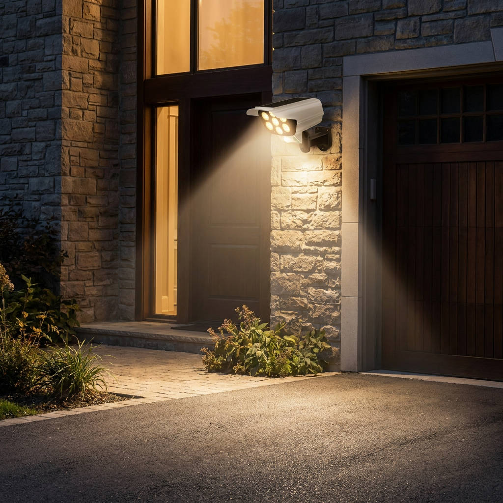 Solar Flood Light — in-use