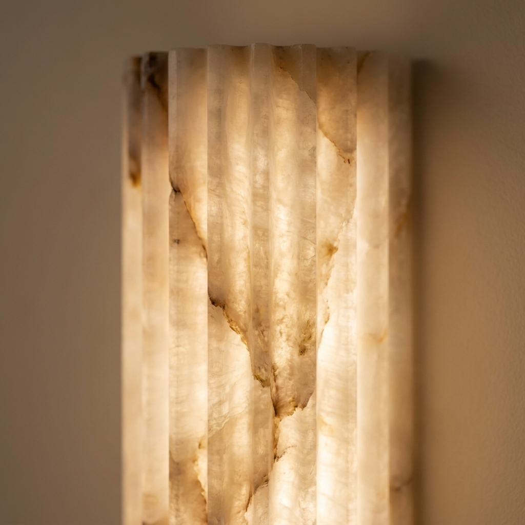 Alabaster Sconce — detail