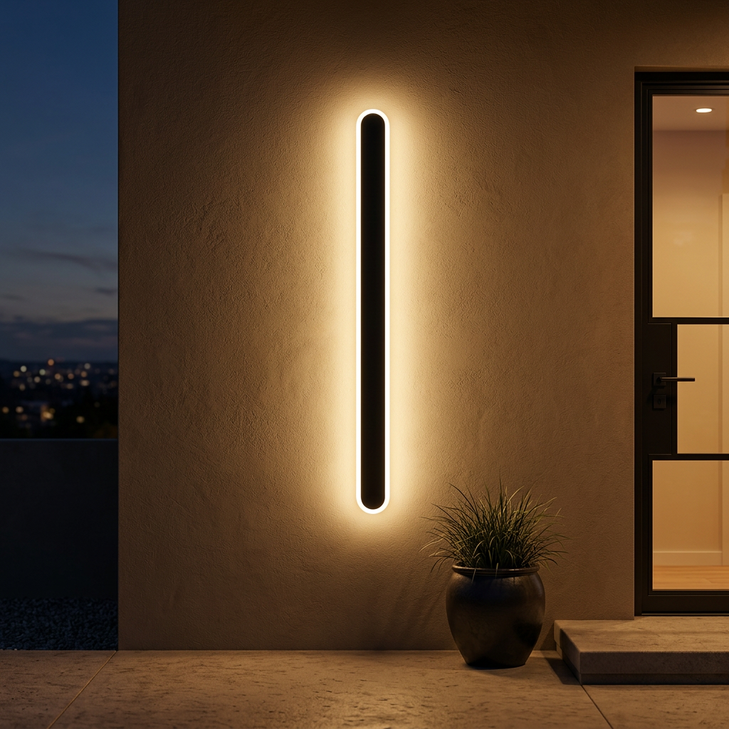 Aluminium Wall Light — in-use