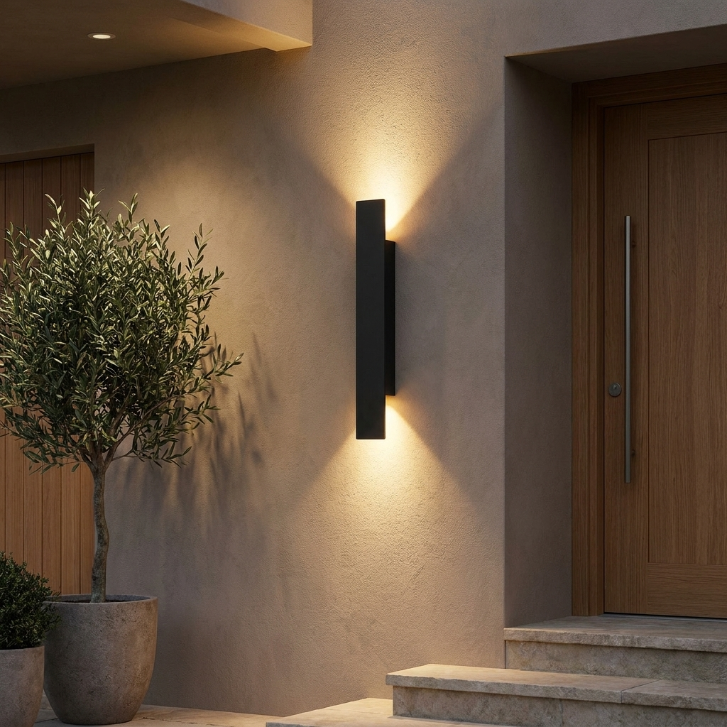 RainGuard Wall Light — in-use