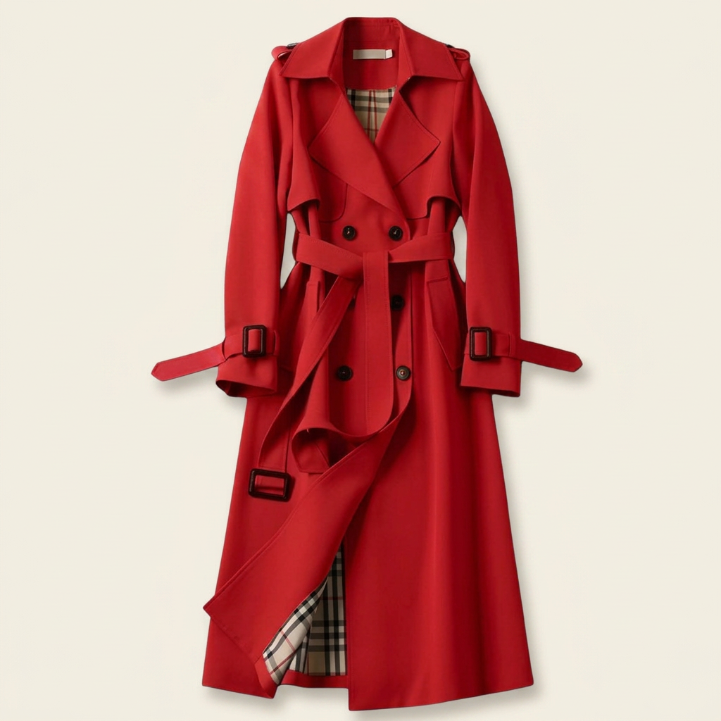 Kinumoti Chic Trench — Red