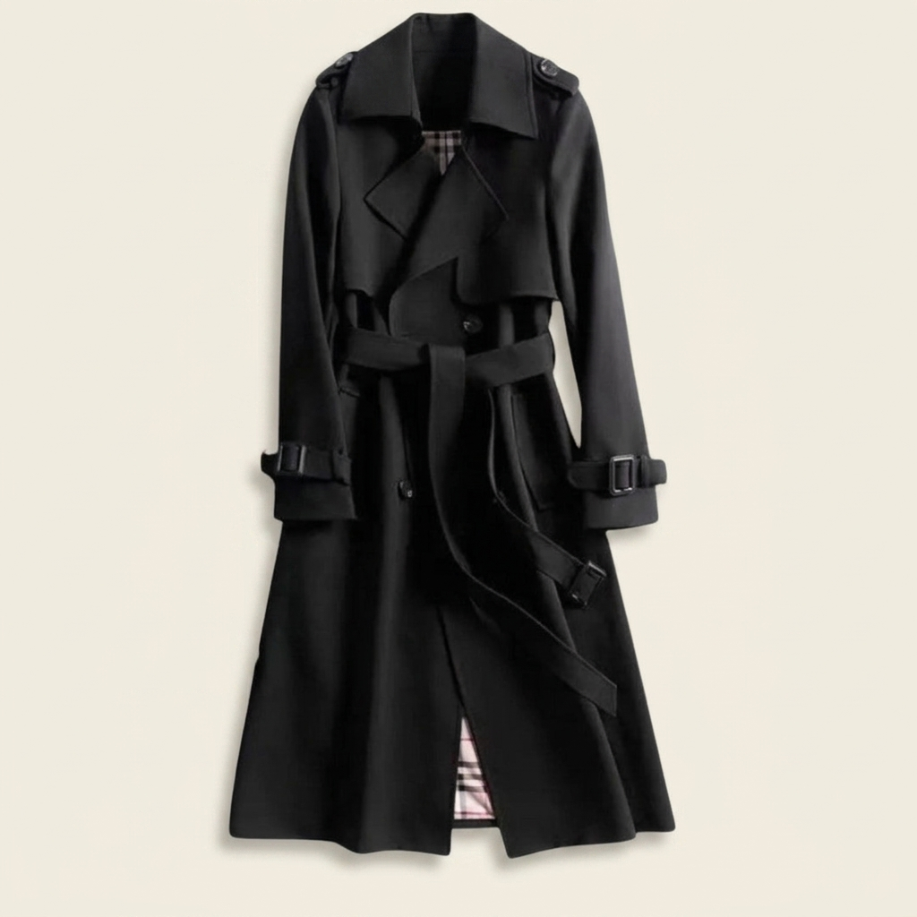 Kinumoti Chic Trench — Black