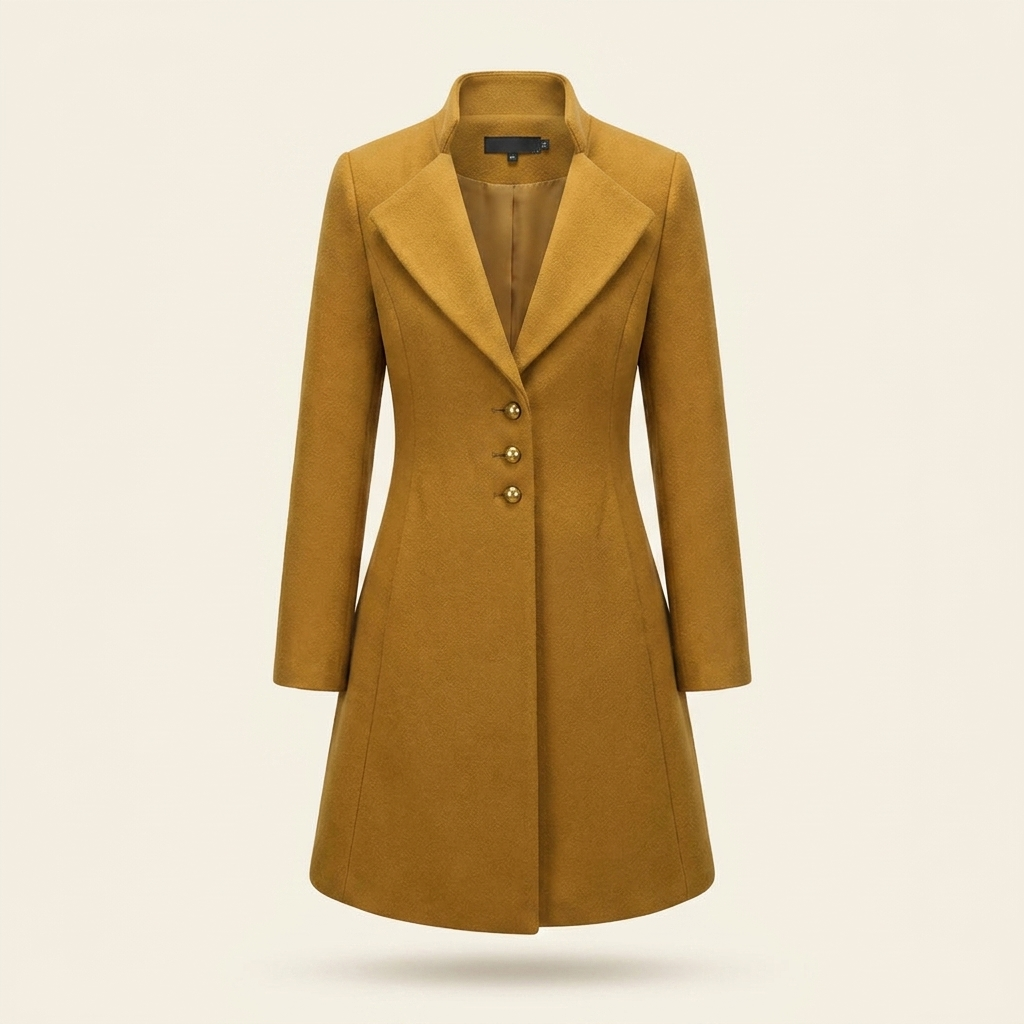 Kinumoti Prestige Wool Coat — Yellow