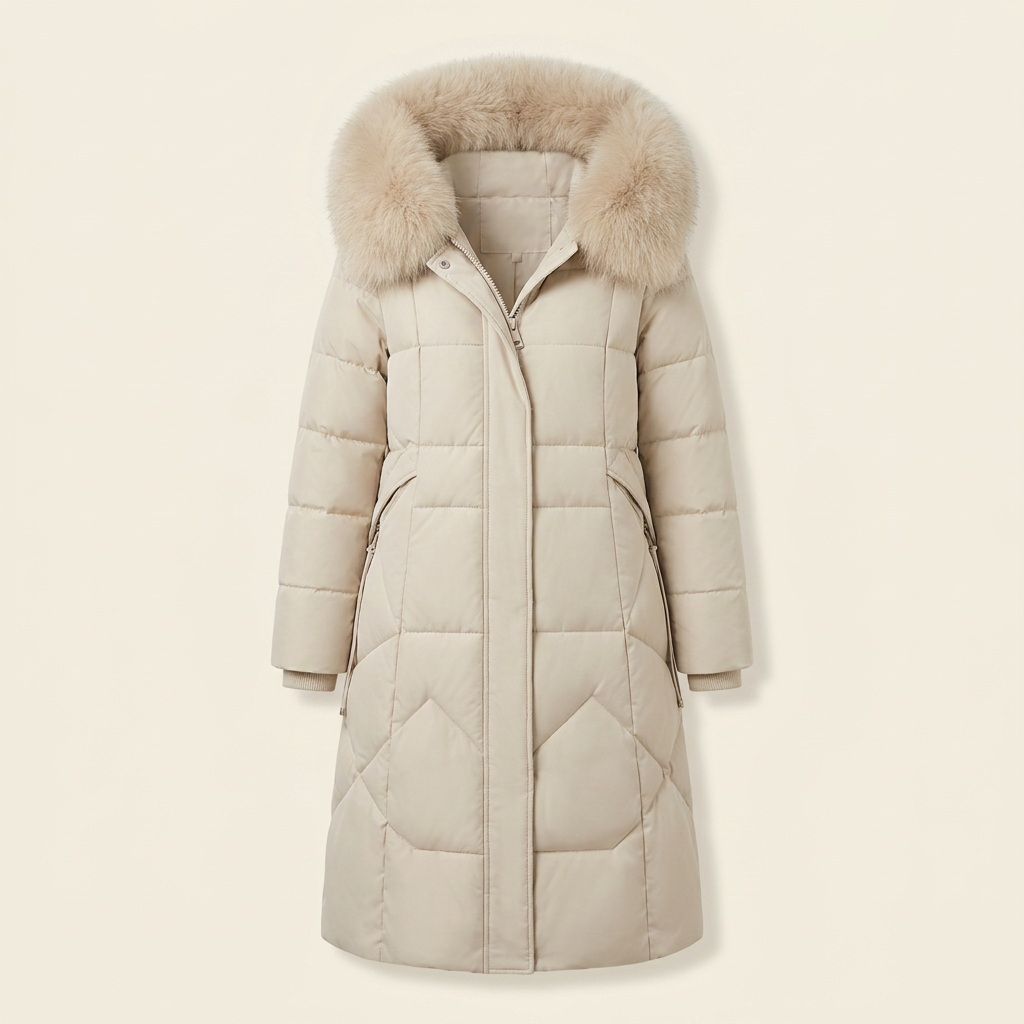 Kinumoti Tahlia Winter Coat — White