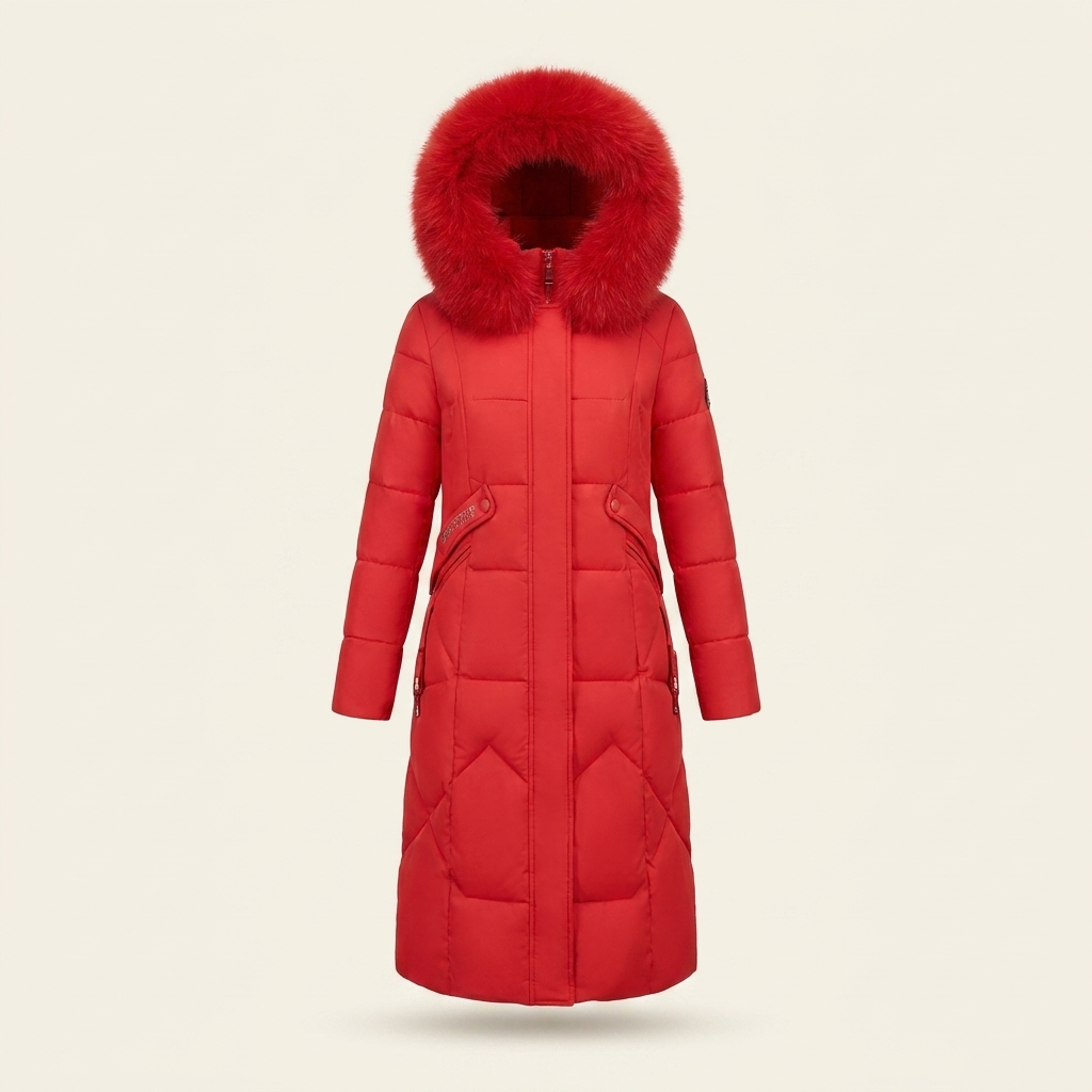 Kinumoti Tahlia Winter Coat — Red