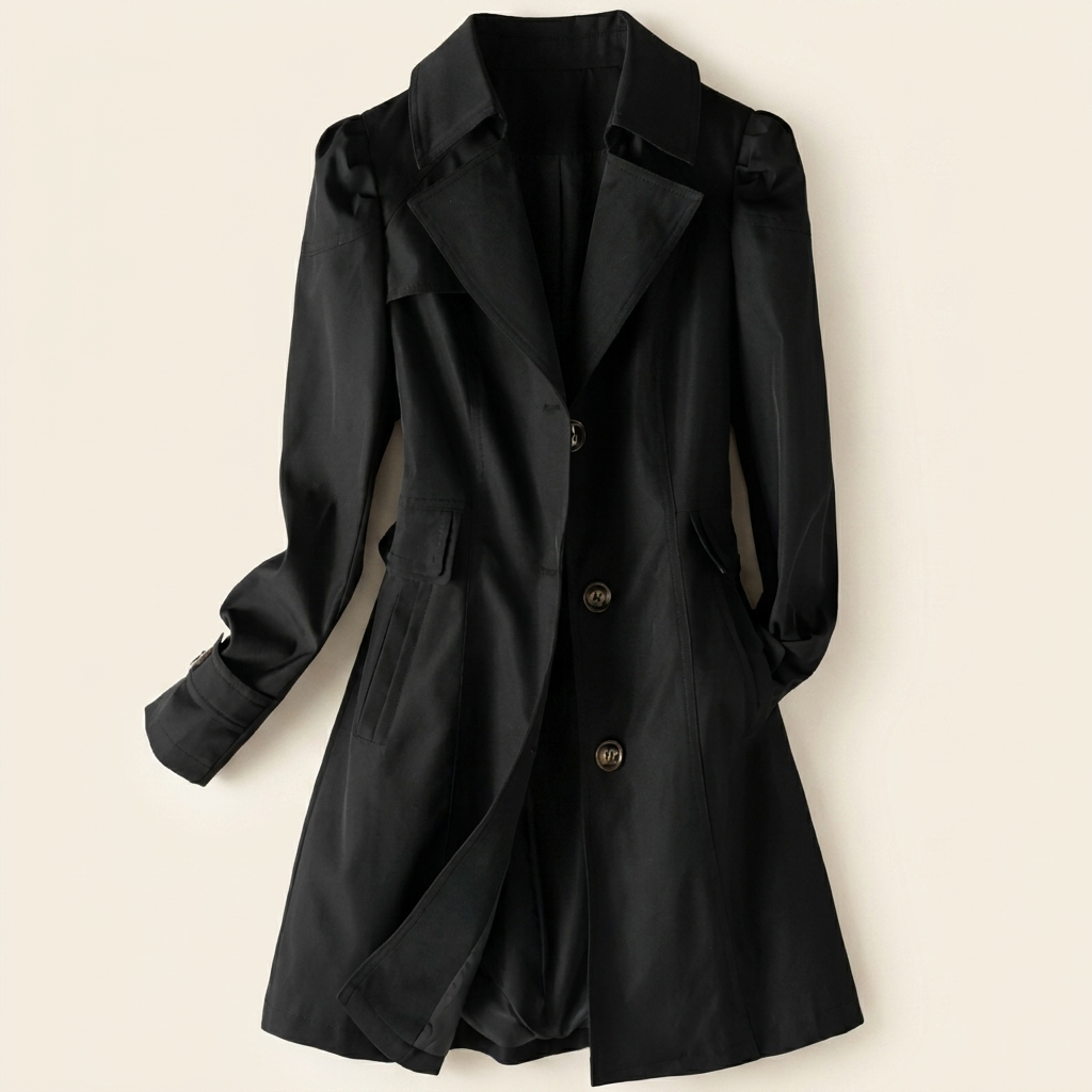 Kinumoti Classic Trench — Black