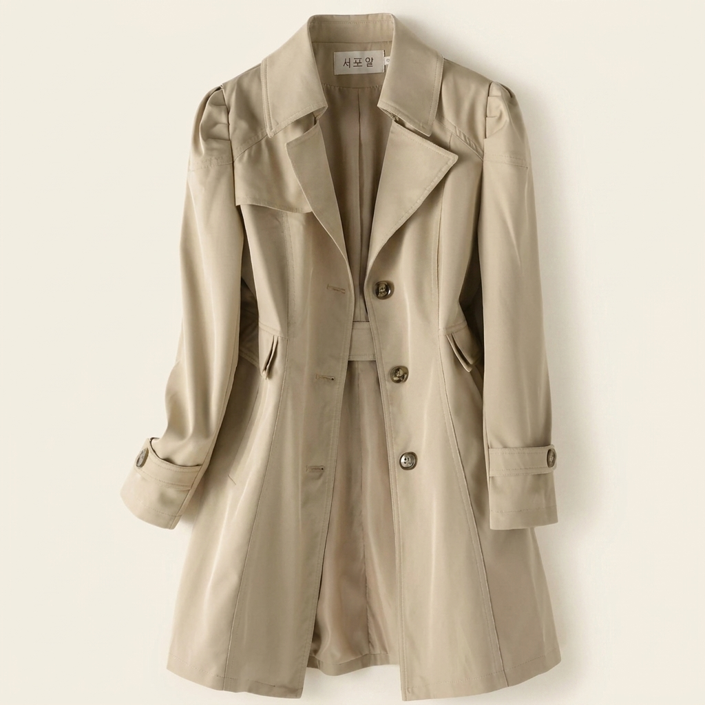 Kinumoti Classic Trench — Khaki