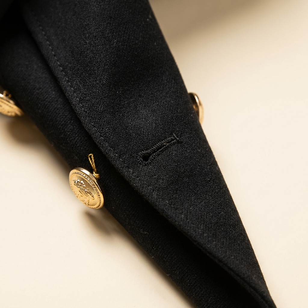 Kinumoti Double-Button Blazer — Detail